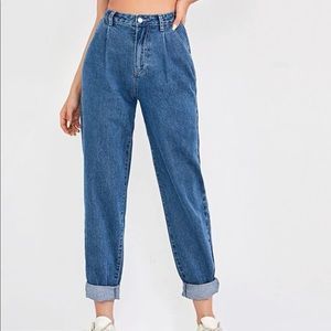 blue mom jeans size small